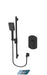 Tenzo Galia pressure balanced single function shower kit - Matte Black