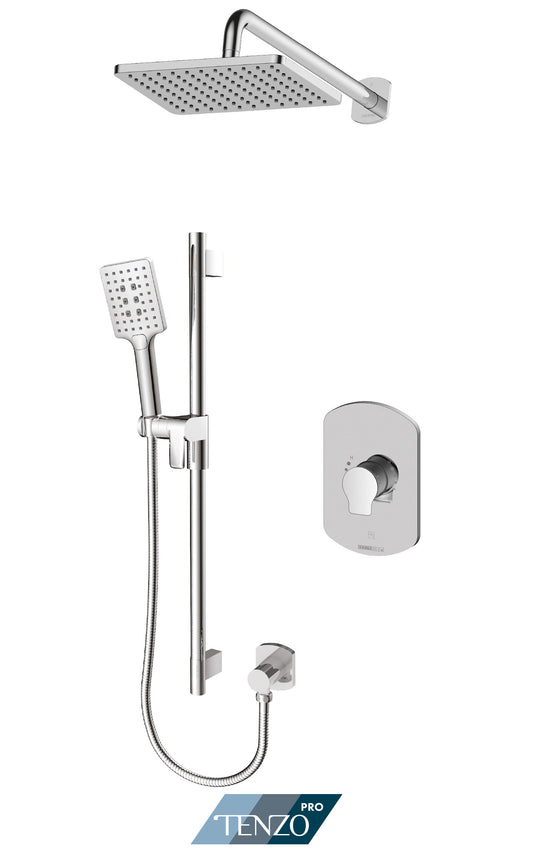 Tenzo Galia pressure balanced 2 functions shower kit - Chrome