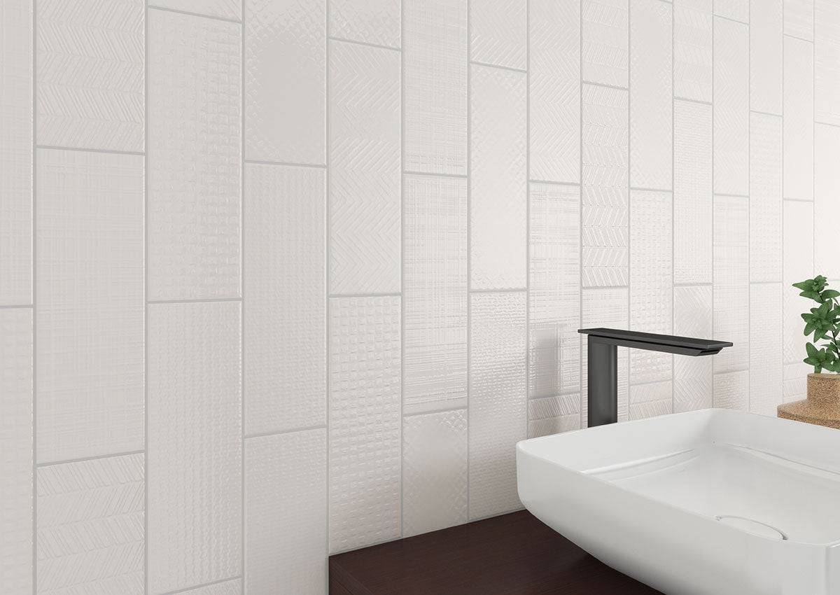 MSI Backsplash and Wall Tile Urbano Crema Glossy 3D Mix 4" x 12"