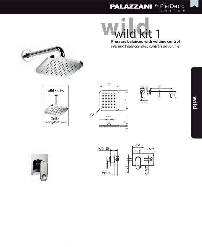 PierDeco Palazzani Wild Kit 1 Shower Kit - WILD KIT 1-XX - Renoz