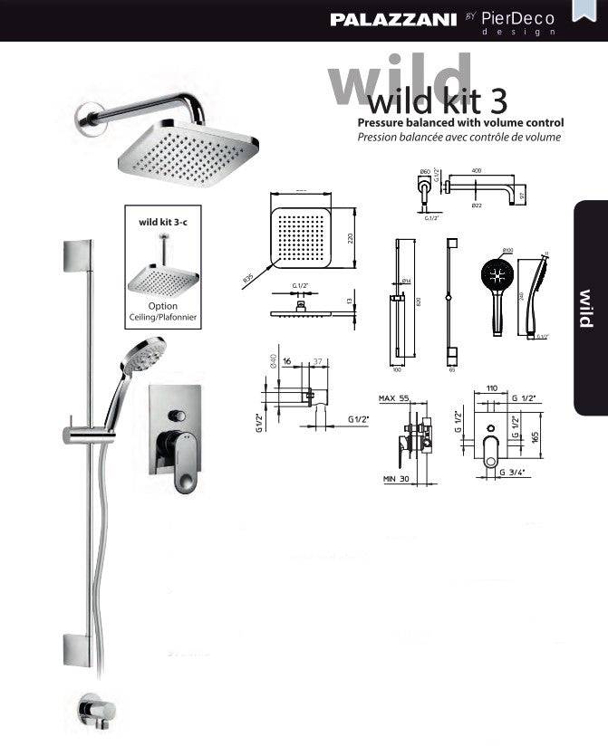 PierDeco Palazzani Wild Shower Kit - WILD KIT 3-XX - Renoz