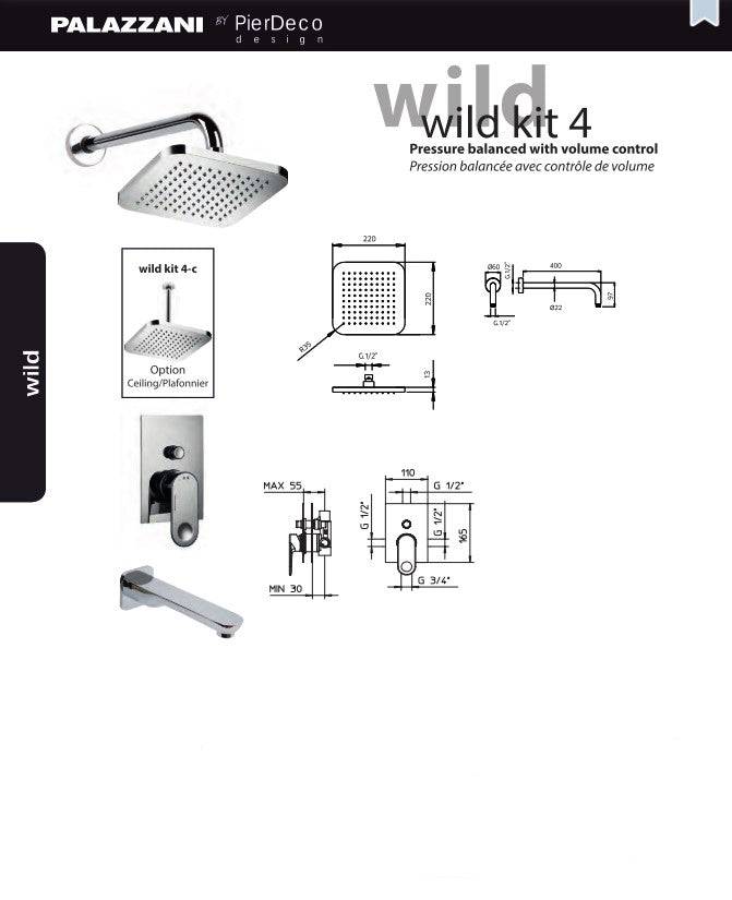 PierDeco Palazzani Wild Shower Kit - WILD KIT 4-XX - Renoz