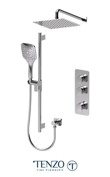 Tenzo - Delano Extenza Shower Kit With 2 Functions (Thermostatic) DET42-20111